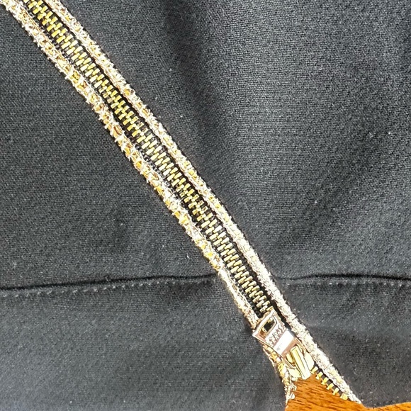 Three Floor Black “Yea Yea Yea”Asymmetrical Zipper Mini Skirt Size 0 EUC! - Picture 9 of 10